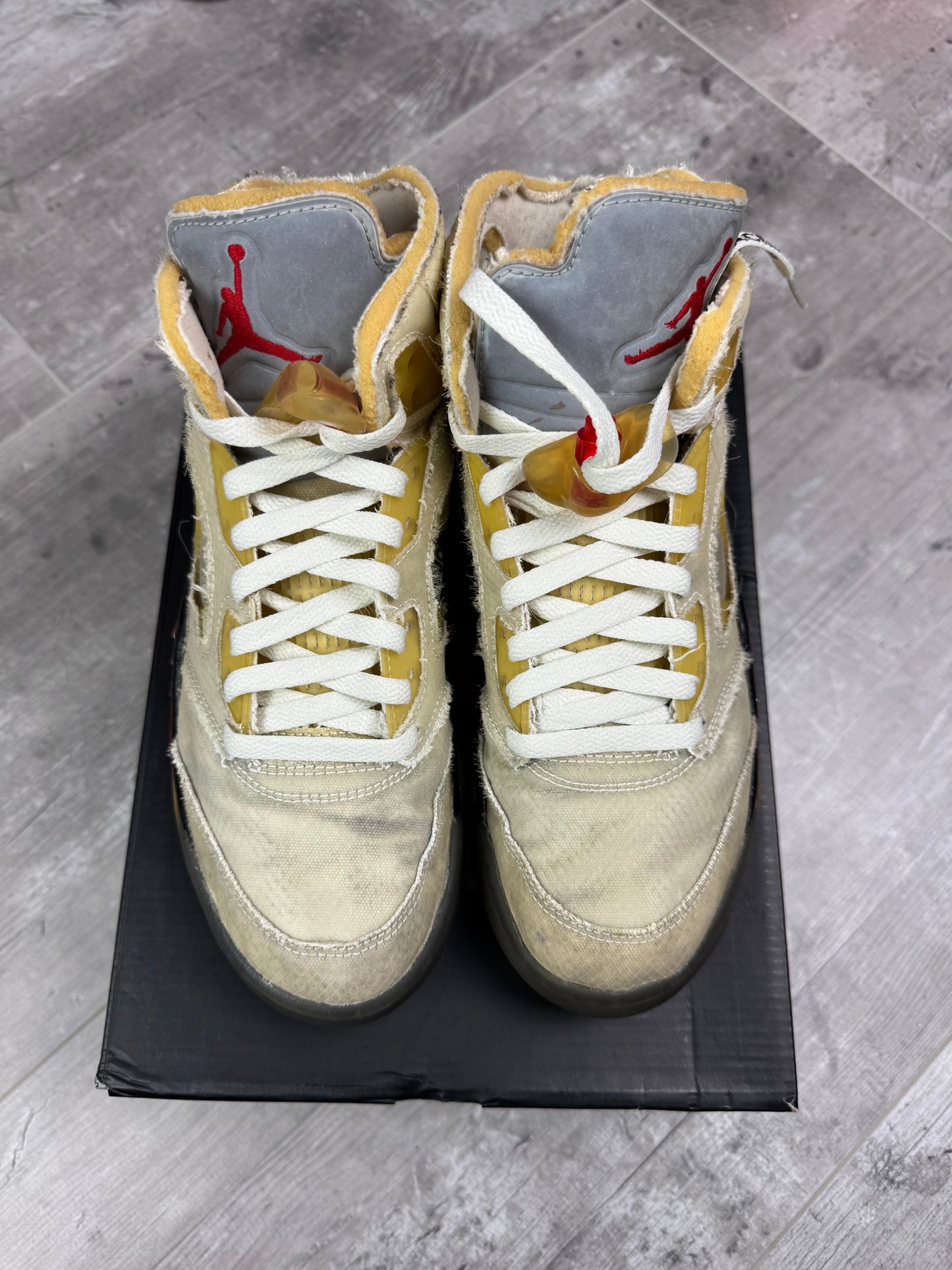 41 - Jordan 5 X Off White 'Sail'