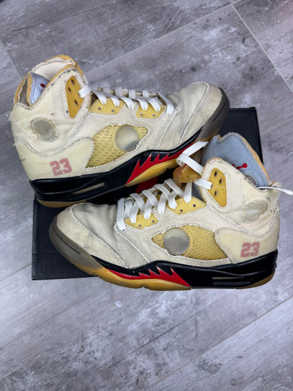 41 - Jordan 5 X Off White 'Sail'