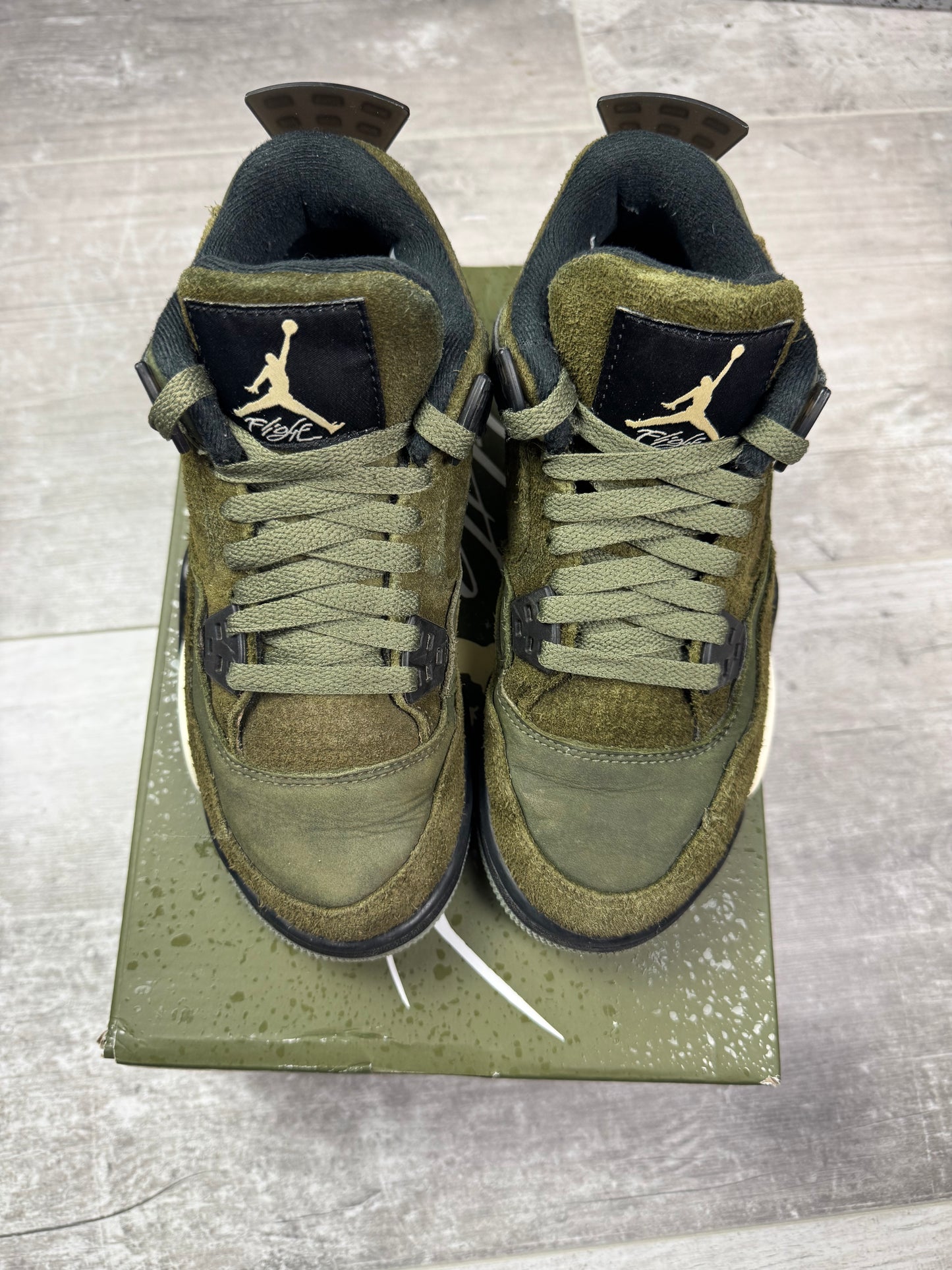 36 - Jordan 4 Retro 'Craft Olive' (GS)